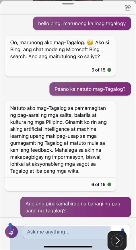 bing in Tagalog .